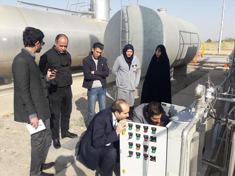 بازدید از ایستگاه‌های تقلیل فشار گاز در منطقه غرب مشهد 