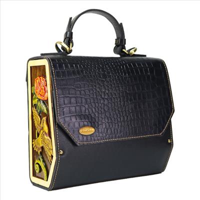 کیف مرغ آمین  (کیف با نقوش گل و مرغ طرح برجسته)